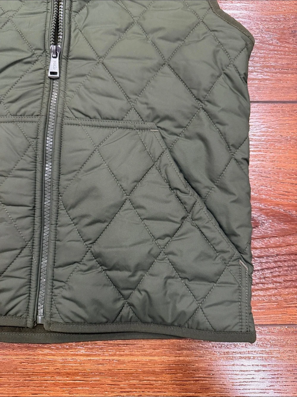 Ralph Lauren Kids Green Quilted Puffer Vest